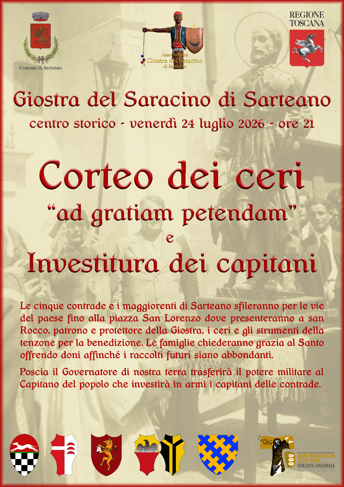 24 07 2026 corteo dei ceri